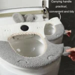 Washable Cartoon Rabbit Universal Toilet Seat Thickened Knitted Toilet Seat Cushion - Image 8