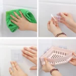 Triangle Shelf Kitchen Bathroom Toiletries Storage Rack - Image 7