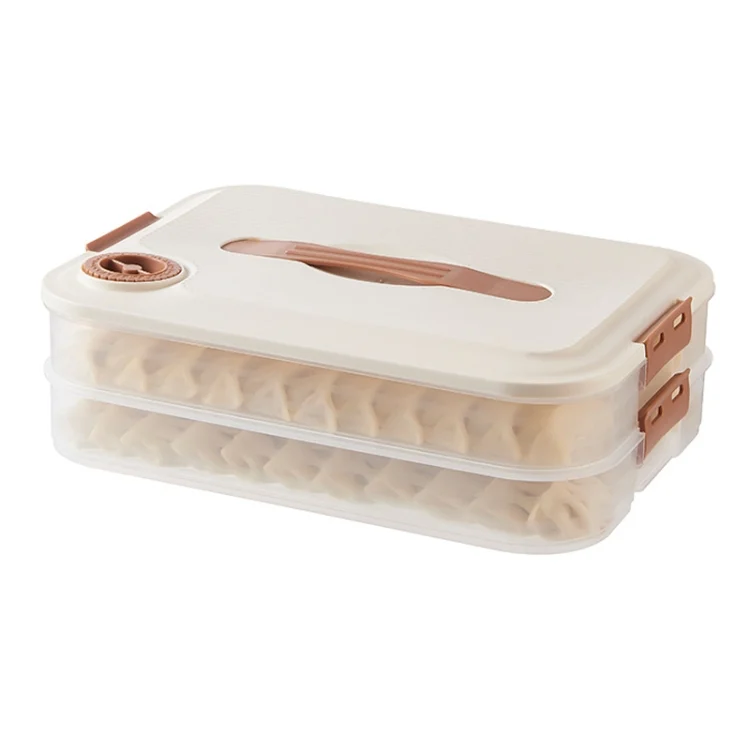 TBD0604170201.webp Dumpling Storage Box Food Grade Home Dumpling Frozen Fresh Case - Image 1