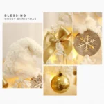 50cm LED Desktop Flocked Mini Christmas Tree Christmas Tree Ornaments Christmas Decorations - Image 3