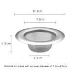 Kitchen Sink Garbage Filter Wash Basin Stainless Steel Filter - Image 3