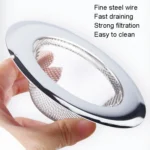 Kitchen Sink Garbage Filter Wash Basin Stainless Steel Filter - Image 4
