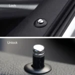 Carbon Fiber Door Interior Deadbolt Trim Cover - Image 6