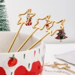 6pcs /Pack Christmas Stainless Steel Spoon And Fork Cutlery Gift Set - Image 5