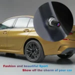 Aluminium Alloy Checkered Tricolour Car Wheel Decorative Valve Cap - Image 7