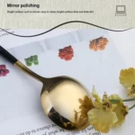 4pcs /Pack Stainless Steel Glossy Mirror Flatware Gift Set - Image 3