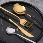 4pcs /Pack Stainless Steel Glossy Mirror Flatware Gift Set - Image 4