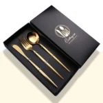3pcs /Pack Stainless Steel Glossy Mirror Flatware Gift Set