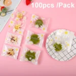 Daisy Pattern Cookie Packaging Bags Snack Machine Sealable Bags