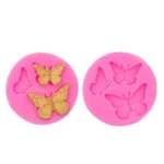 Butterfly Silicone Mold Fondant Chocolate Cake Decoration Mold Epoxy Brickearth Plaster Molds
