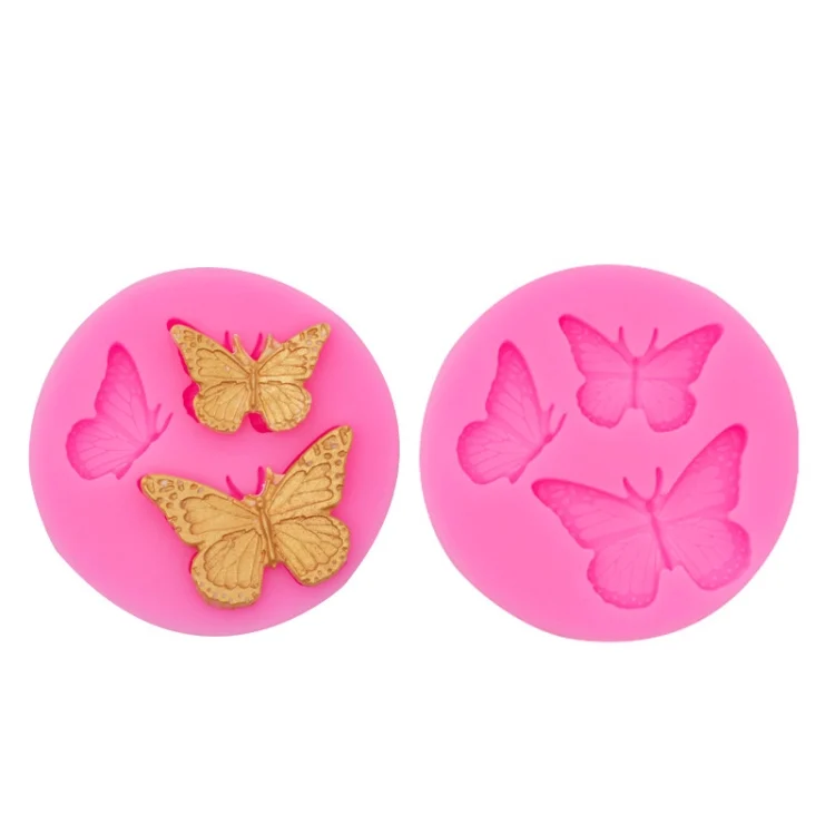 TBD0604185501A.webp Butterfly Silicone Mold Fondant Chocolate Cake Decoration Mold Epoxy Brickearth Plaster Molds - Image 1