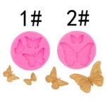 Butterfly Silicone Mold Fondant Chocolate Cake Decoration Mold Epoxy Brickearth Plaster Molds - Image 2