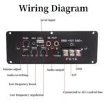 Car Audio Modification Ultra-thin Subwoofer Audio Amplifier Board RMS80W - Image 5