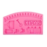 Circus Themed Clown Animal Silicone Mold Baking Cake Decoration Mold