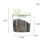 Pet Food Storage Bucket 4 Snap Dog Food Moisture Proof Sealed Storage Tank - Image 8