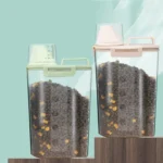 Pet Food Storage Bucket 4 Snap Dog Food Moisture Proof Sealed Storage Tank - Image 2