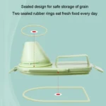 Pet Food Storage Bucket 4 Snap Dog Food Moisture Proof Sealed Storage Tank - Image 7