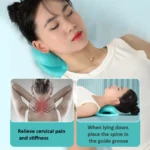 Neck And Shoulder Stretcher Relaxer Cervical Spine Chiropractic Traction Pillow - Image 9