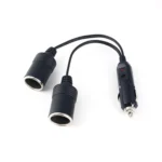 Copper Car Cigarette Lighter Extension 12/24V 10A General 1 Drag 2 Car Charging - Image 2