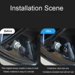 4pcs /Set Skeleton Metal Tire Valve Caps Automobile Modification Universal Valve Core Cover - Image 6