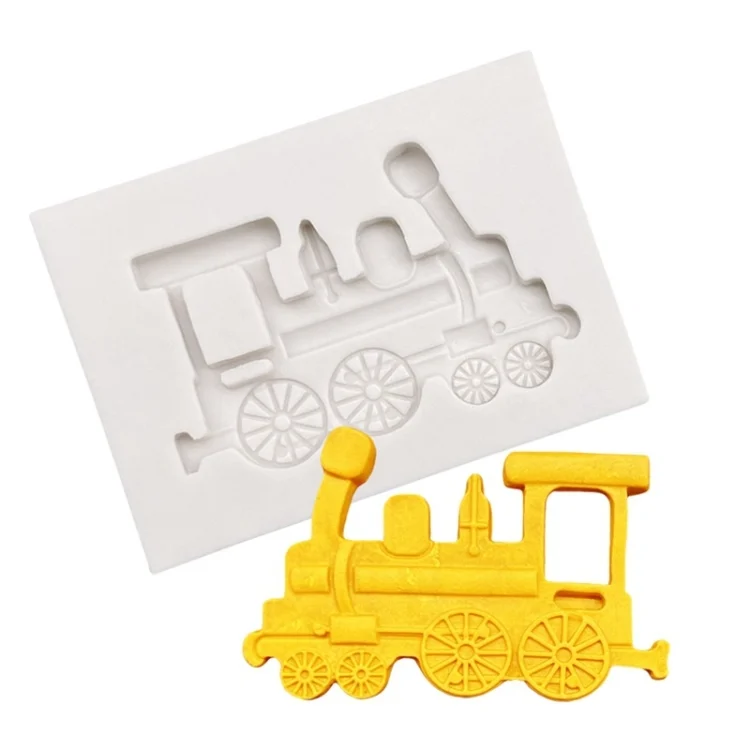 TBD0604188201A.webp Classic Car Train Silicone Fondant Cake Mold Baking Decoration Tools - Image 1