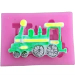 Classic Car Train Silicone Fondant Cake Mold Baking Decoration Tools - Image 2