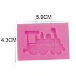 Classic Car Train Silicone Fondant Cake Mold Baking Decoration Tools - Image 3
