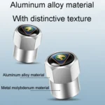 4pcs /Set Car Labeled Metal Tire Valve Caps Automobile Universal Modified Valve Covers - Image 3