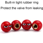 4pcs /Set Devil Ball Tire Valve Caps Automotive Universal Modification Valve Covers - Image 5
