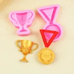 Sports Car Trophy Medal Tire Silicone Mold Glue Plaster Candle Baking Decorative Mold - Image 5