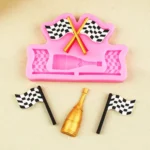 Sports Car Trophy Medal Tire Silicone Mold Glue Plaster Candle Baking Decorative Mold - Image 6