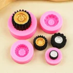 Sports Car Trophy Medal Tire Silicone Mold Glue Plaster Candle Baking Decorative Mold - Image 7