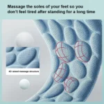 1pair 4D Massage Insole Imitation Pebbles Full Palm Sports Insole - Image 5