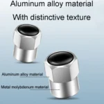 4pcs /Set Hexagonal Metal Tire Valve Caps Automobile Universal Modified Valve Covers - Image 4