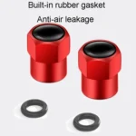 4pcs /Set Hexagonal Metal Tire Valve Caps Automobile Universal Modified Valve Covers - Image 5