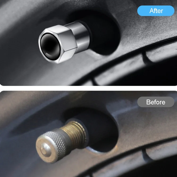 TBD06041901_B6.webp 4pcs /Set Hexagonal Metal Tire Valve Caps Automobile Universal Modified Valve Covers - Image 7