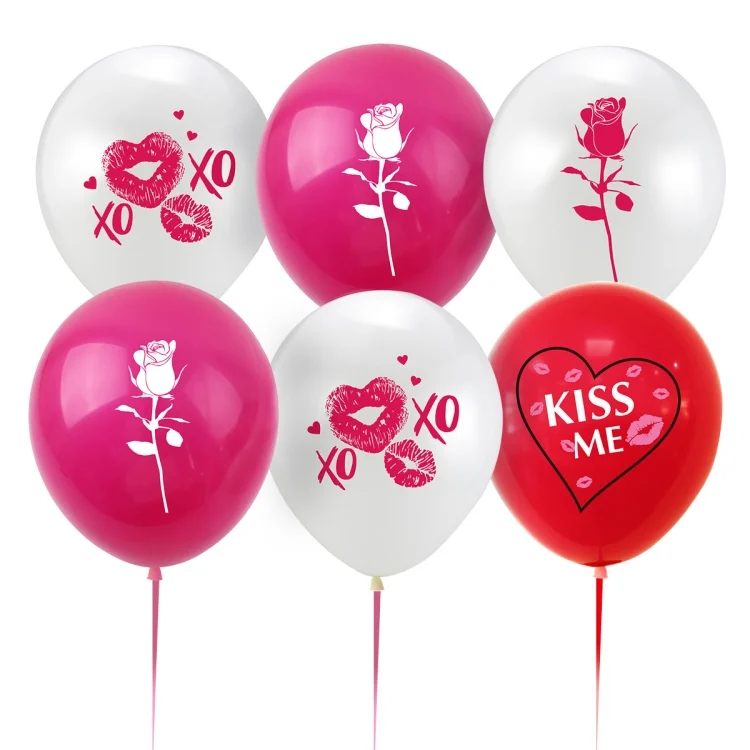 TBD06041903_5.webp Valentines Day Party Decoration Set 1 Banner +20pcs Latex Balloons+ 16pcs Cake Topper - Image 6
