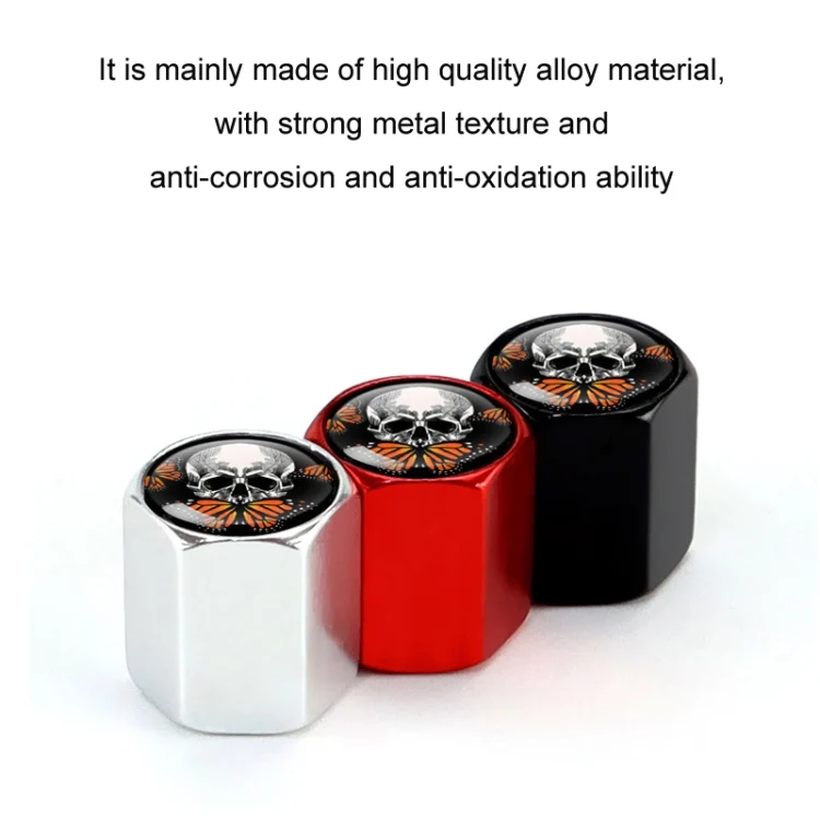 TBD06041905_B1.webp 4pcs/set Skull Metal Car Tire Universal Modified Aluminum Alloy Valve Cap - Image 2