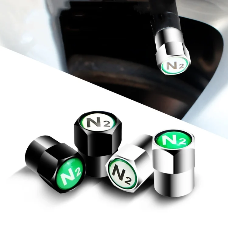TBD06041907_B1.webp 4pcs /Set N2 Metal Tire Valve Caps Automobile Universal Modified Valve Covers - Image 2