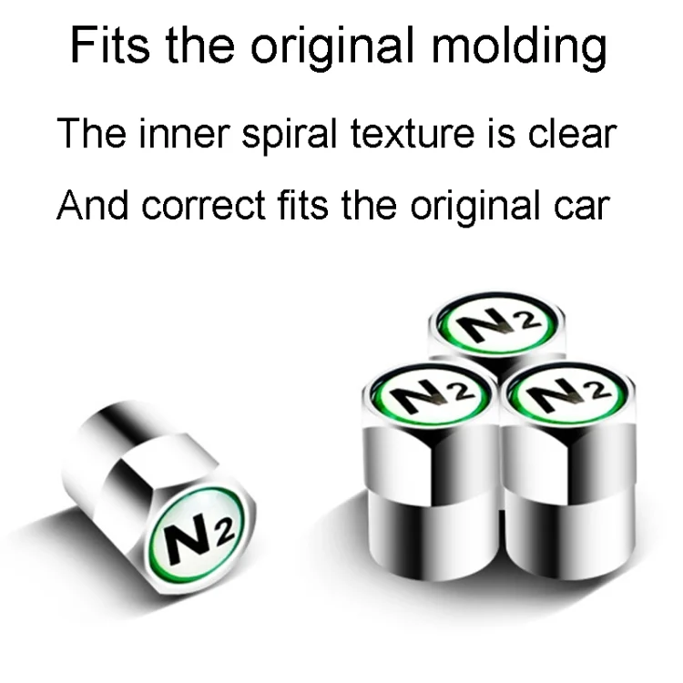 TBD06041907_B4.webp 4pcs /Set N2 Metal Tire Valve Caps Automobile Universal Modified Valve Covers - Image 5