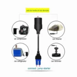 Car Emergency Startup Power Supply Multifunctional EC5 Head DC Rotor Public Cigaretteer Mother Seat - Image 5