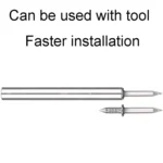 Skirting Non-Punch Markless Nails Single Headed Bi-Directional Crook Nails Bagged - Image 3