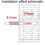Skirting Non-Punch Markless Nails Single Headed Bi-Directional Crook Nails Bagged - Image 4