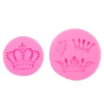 Crown Shape Cake Decorating Mold DIY Chocolate Fondant Silicone Mold Clay Tools - Image 2