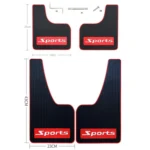 2pcs Car Tire Mud Flap Modification Plastic Anti-Splash Mud Flap - Image 2