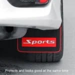 2pcs Car Tire Mud Flap Modification Plastic Anti-Splash Mud Flap - Image 4