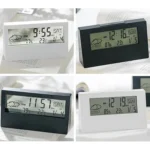 LCD Electronic Desk Clock Digital Display Multifunctional Temperature And Humidity Meter Alarm Clock - Image 2