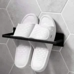 Wall Mounted Metal Clothes Hanger Storage Rack Multifunctional Shelf for Closet - Image 4