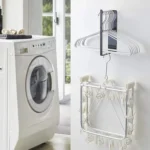 Wall Mounted Metal Clothes Hanger Storage Rack Multifunctional Shelf for Closet - Image 6