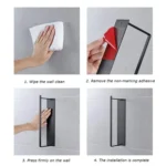 Wall Mounted Metal Clothes Hanger Storage Rack Multifunctional Shelf for Closet - Image 8